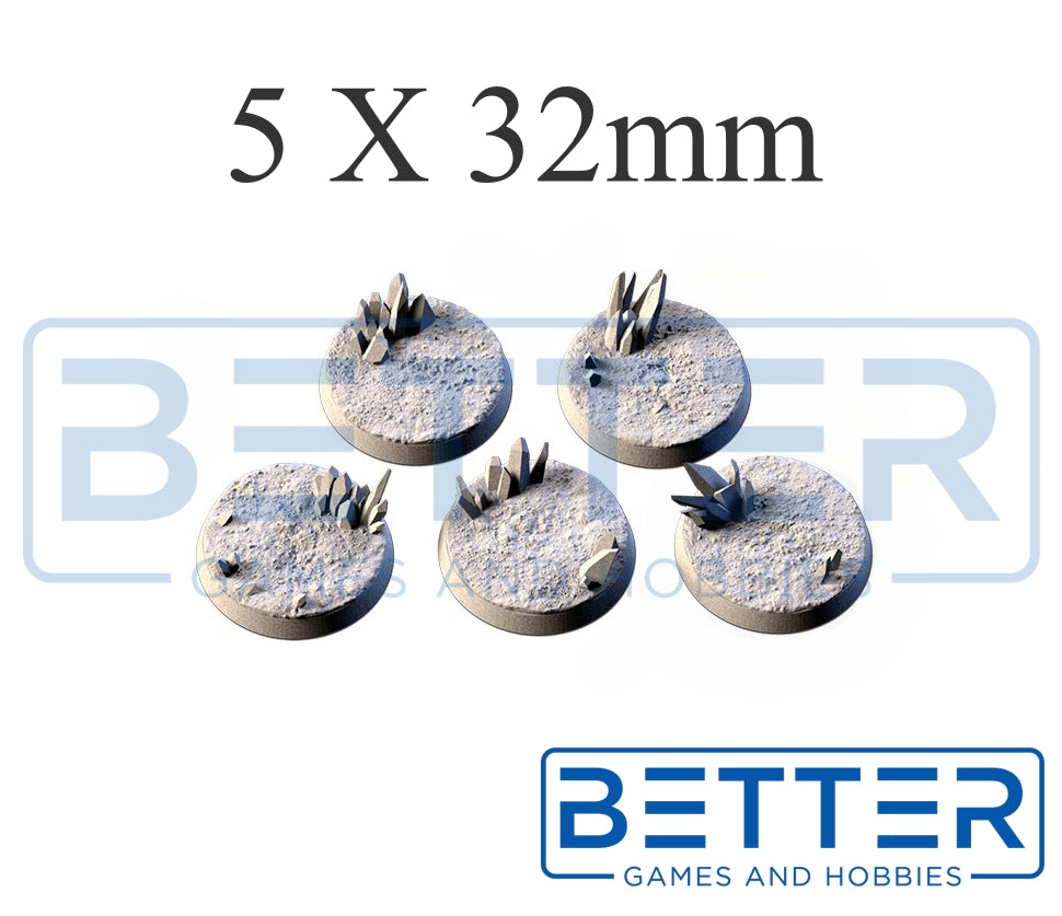 Xeno's Crystals - Themed Bases and Toppers for sci-fi & fantasy wargaming