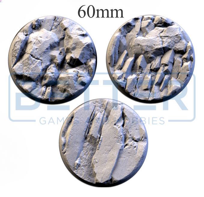 Stony Desert - Themed Bases and Toppers for sci-fi & fantasy wargaming