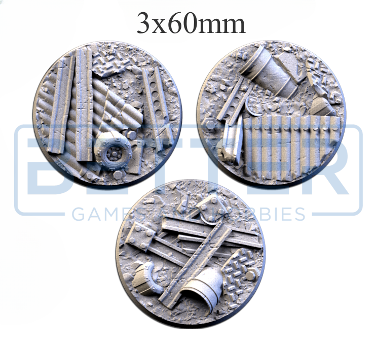 Scrap - Themed Bases and Toppers for sci-fi & fantasy wargaming