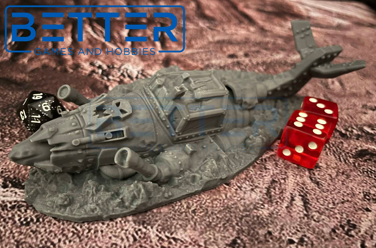 Scrap Plane Wrecks (32, 28, 15 & 10mm Scale) Tabletop wargaming terrain