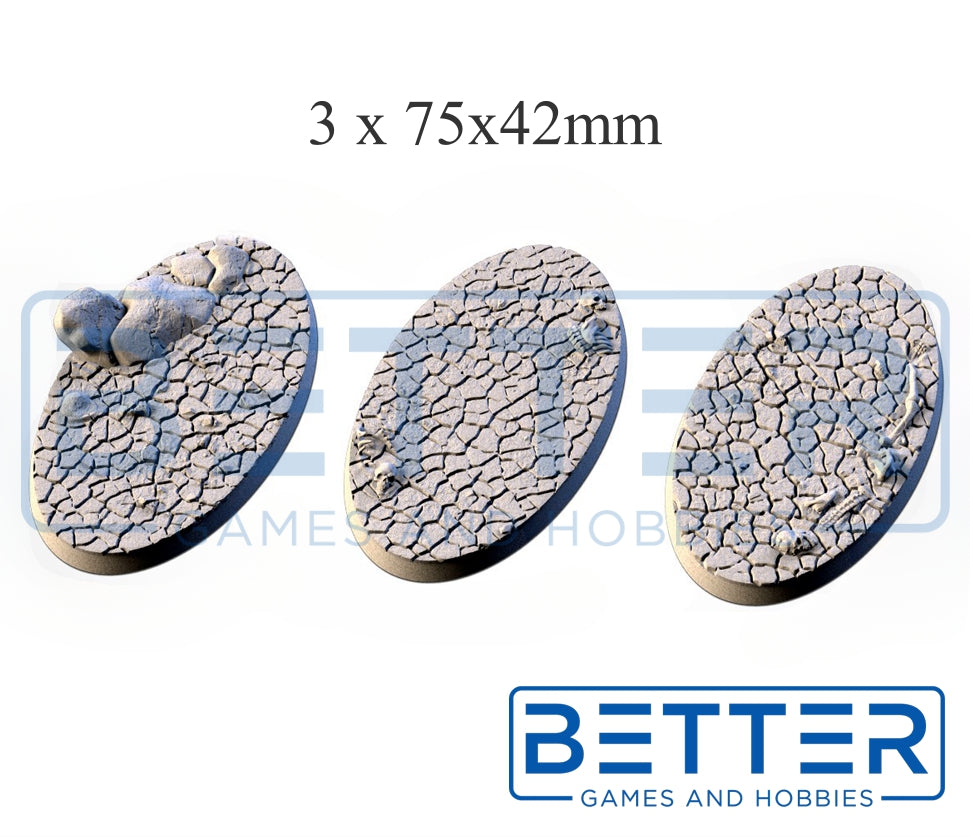 Cracked Desert - Themed Bases and Toppers for sci-fi & fantasy wargaming