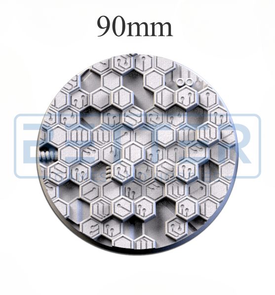 Cyber Hex - Themed Bases and Toppers for sci-fi & fantasy wargaming