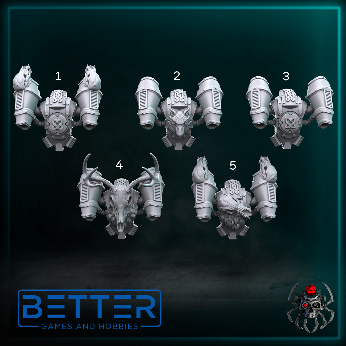 Jetpacks, Sons of the Storm - Flying Hunters. Conversion parts for sci-fi wargaming, 2nd born marine