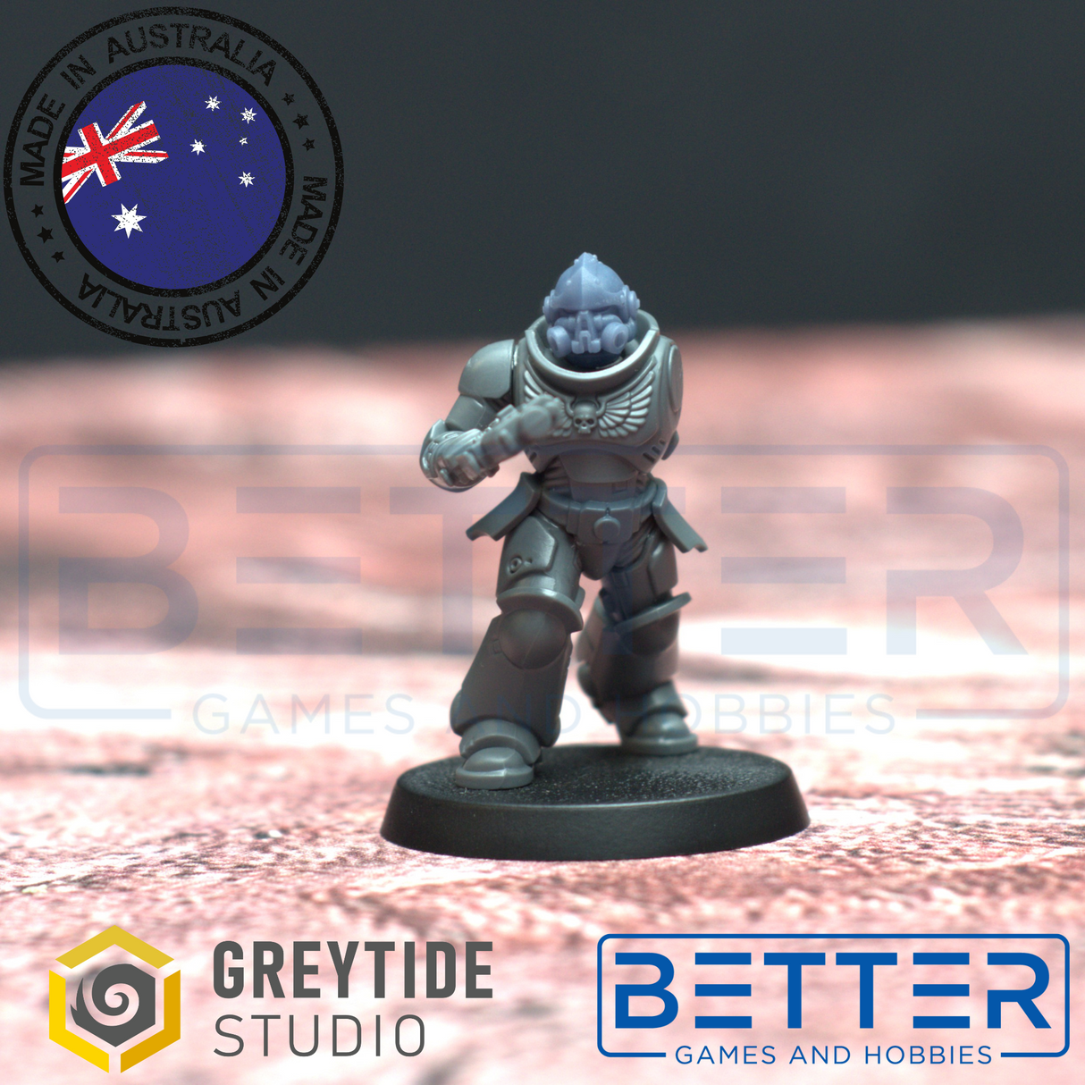 Heads pack 2 - Anvil Wardens for 2nd Born Marines