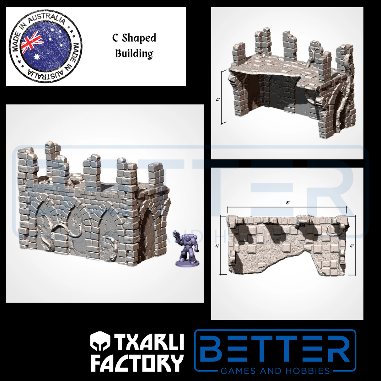 Abandoned Ruins - G-W compatible competitive tabletop terrain