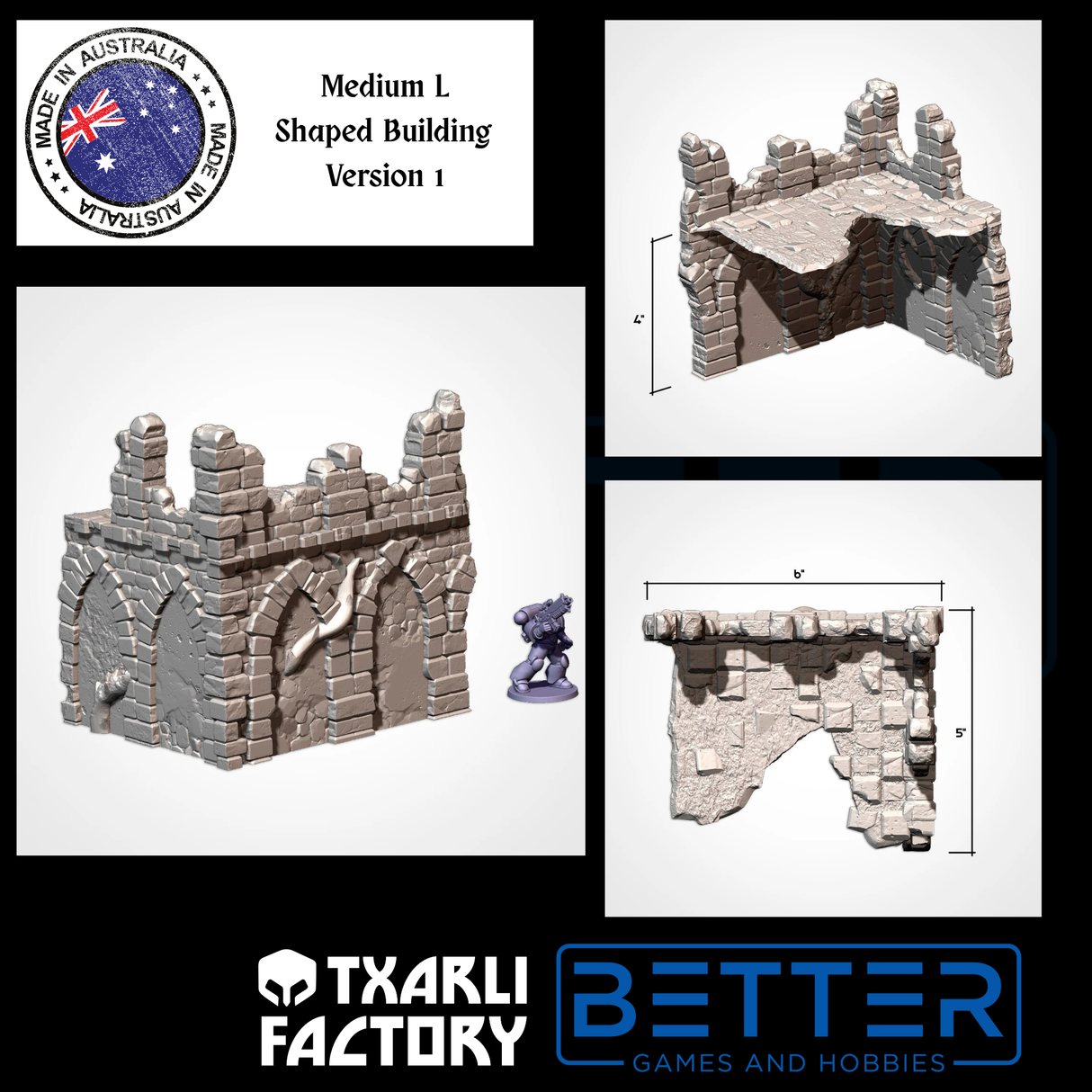 Abandoned Ruins - G-W compatible competitive tabletop terrain
