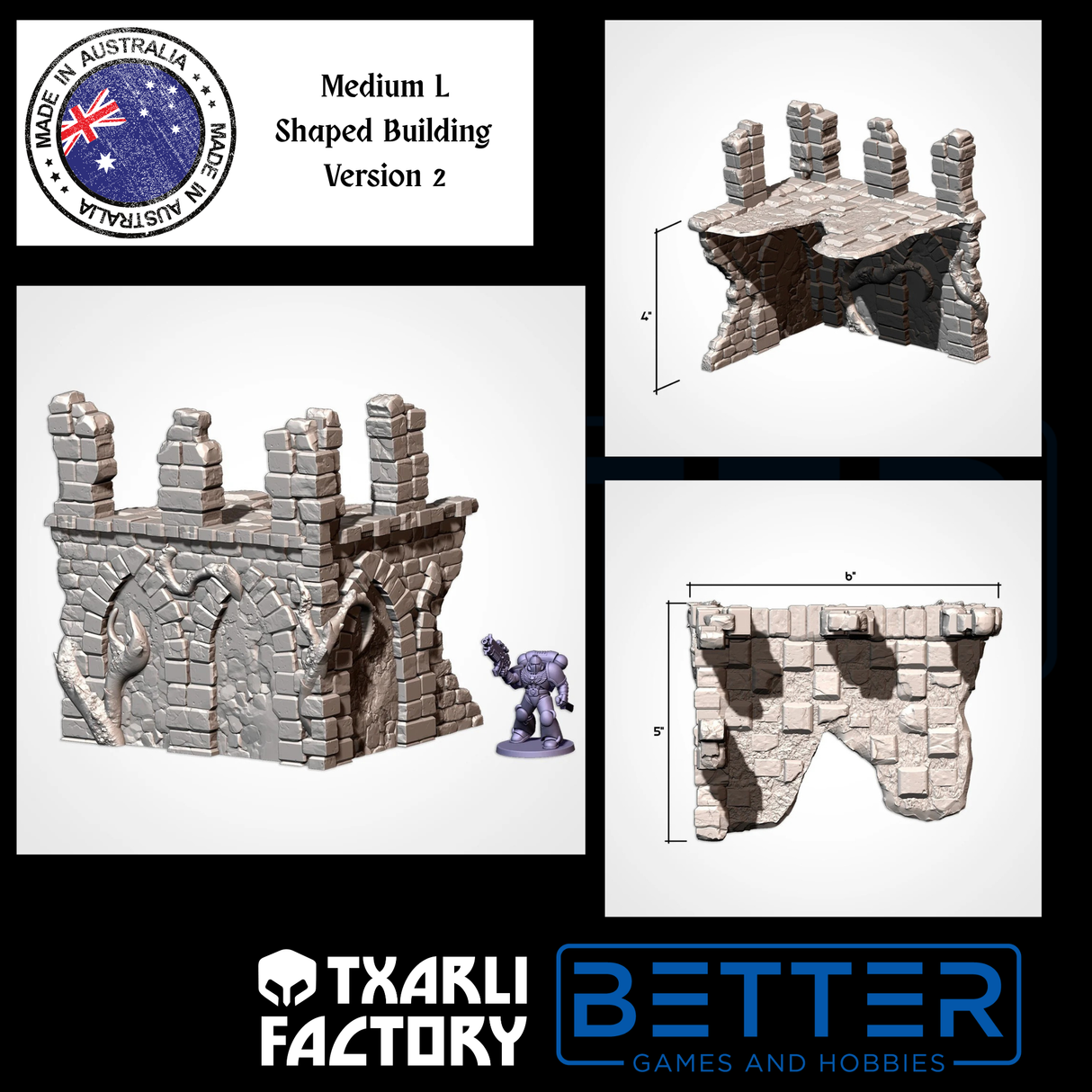 Abandoned Ruins - G-W compatible competitive tabletop terrain