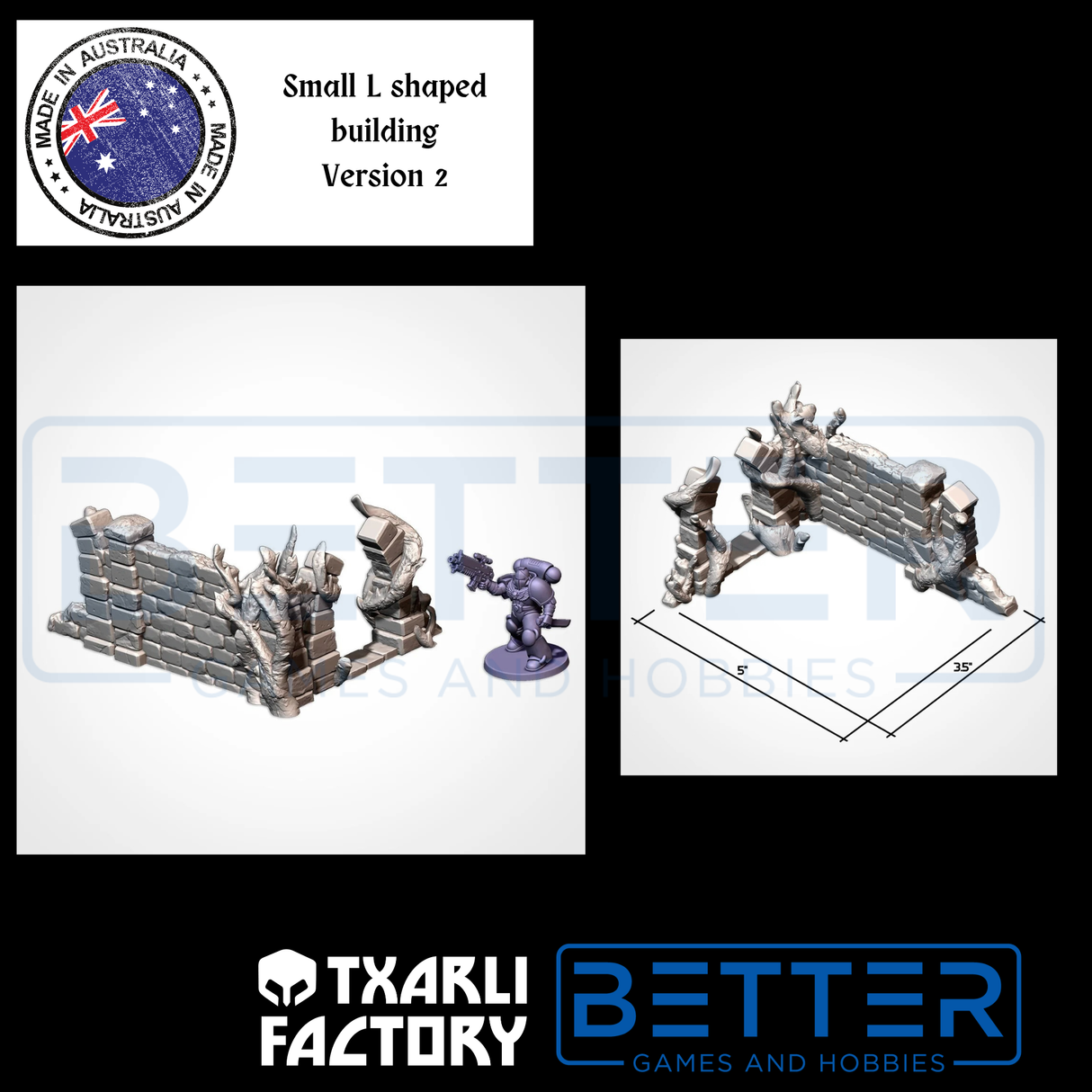 Abandoned Ruins - G-W compatible competitive tabletop terrain