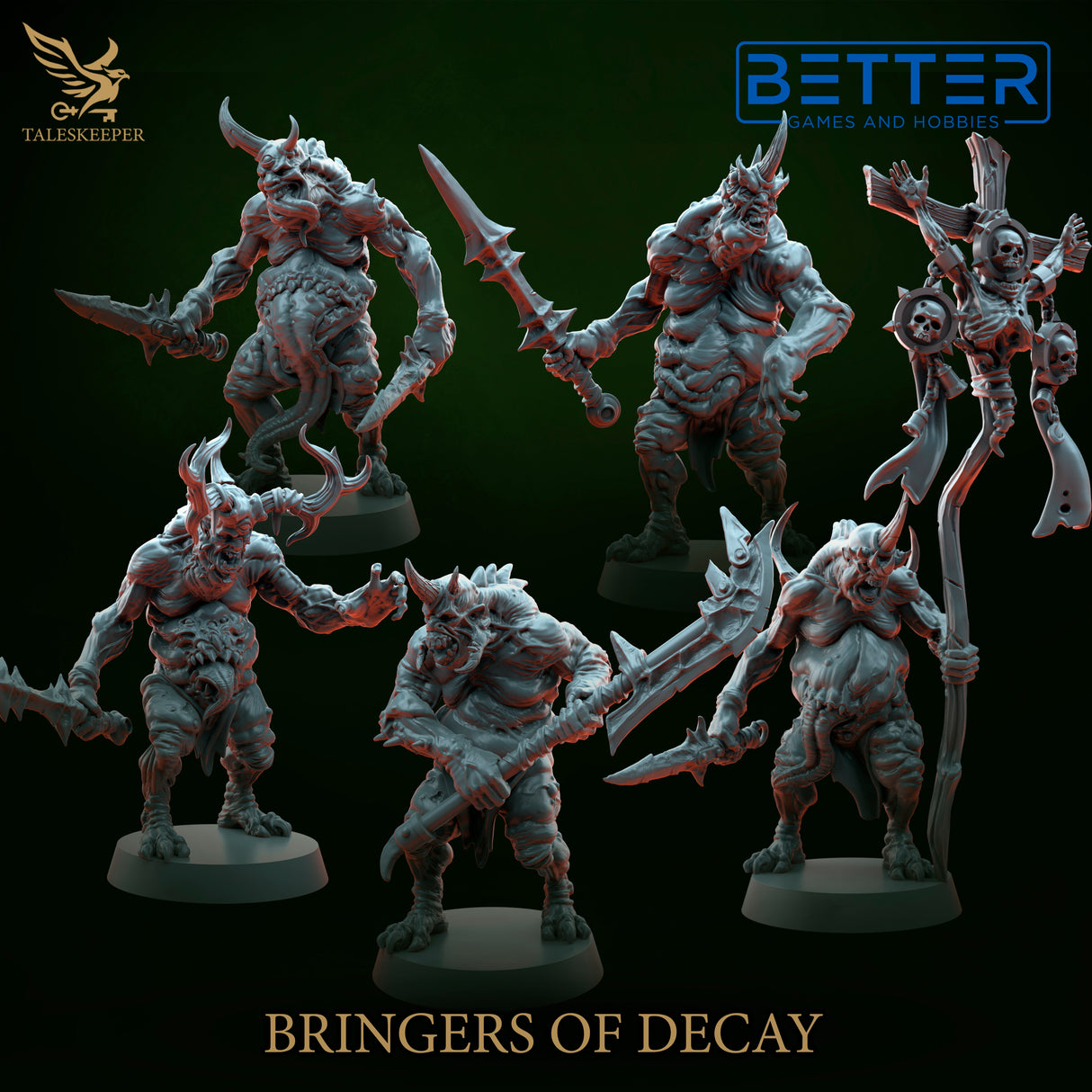 Bringers of Decay Command - 28mm scale miniatures for Sci-Fi and Fantasy Wargaming
