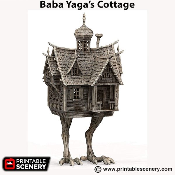 Baba Yaga's Cottage - (32,28 or 15mm scale) - Shadowfey Wilds