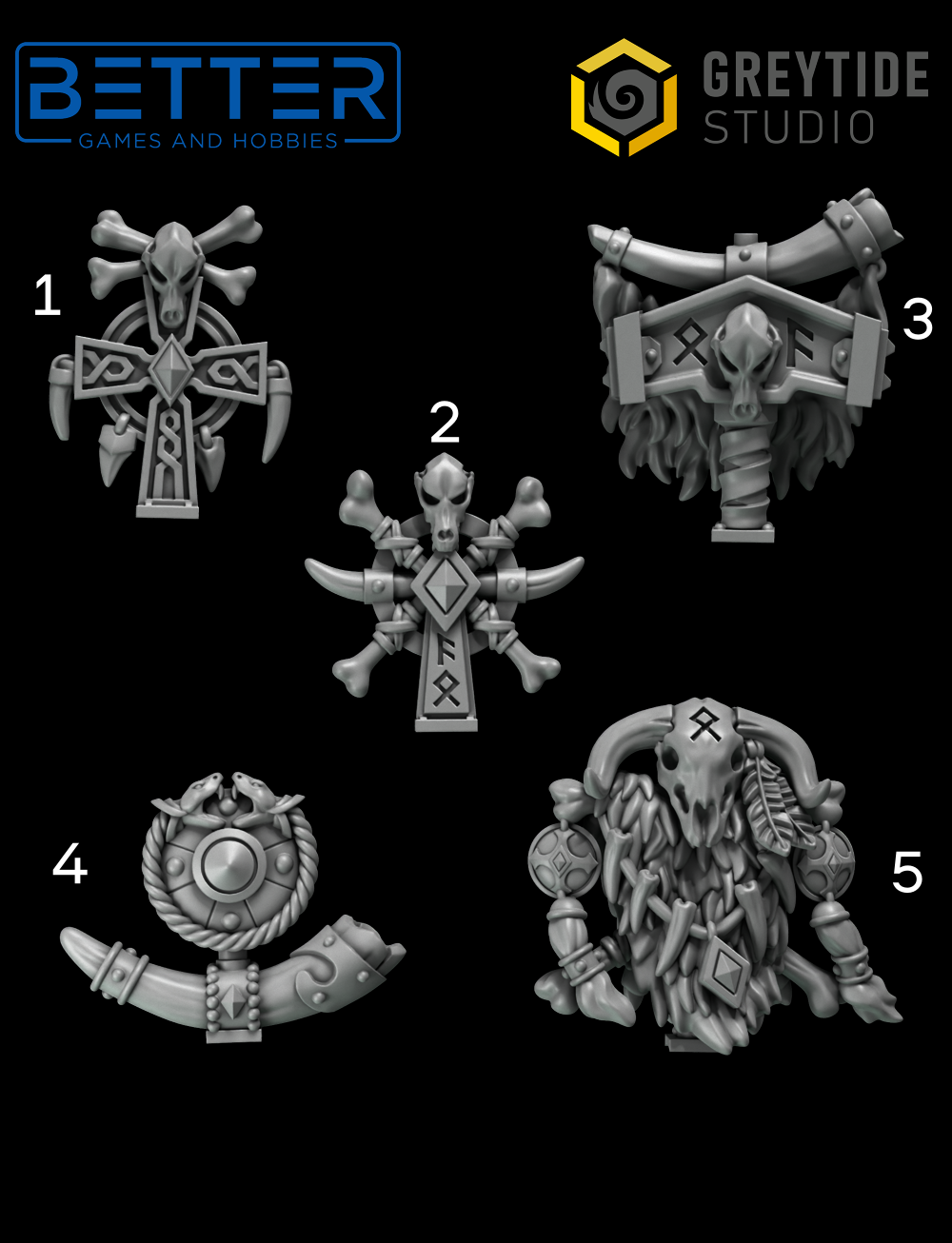 Backpack Decorations - Primal Hounds for 2nd Born Marines