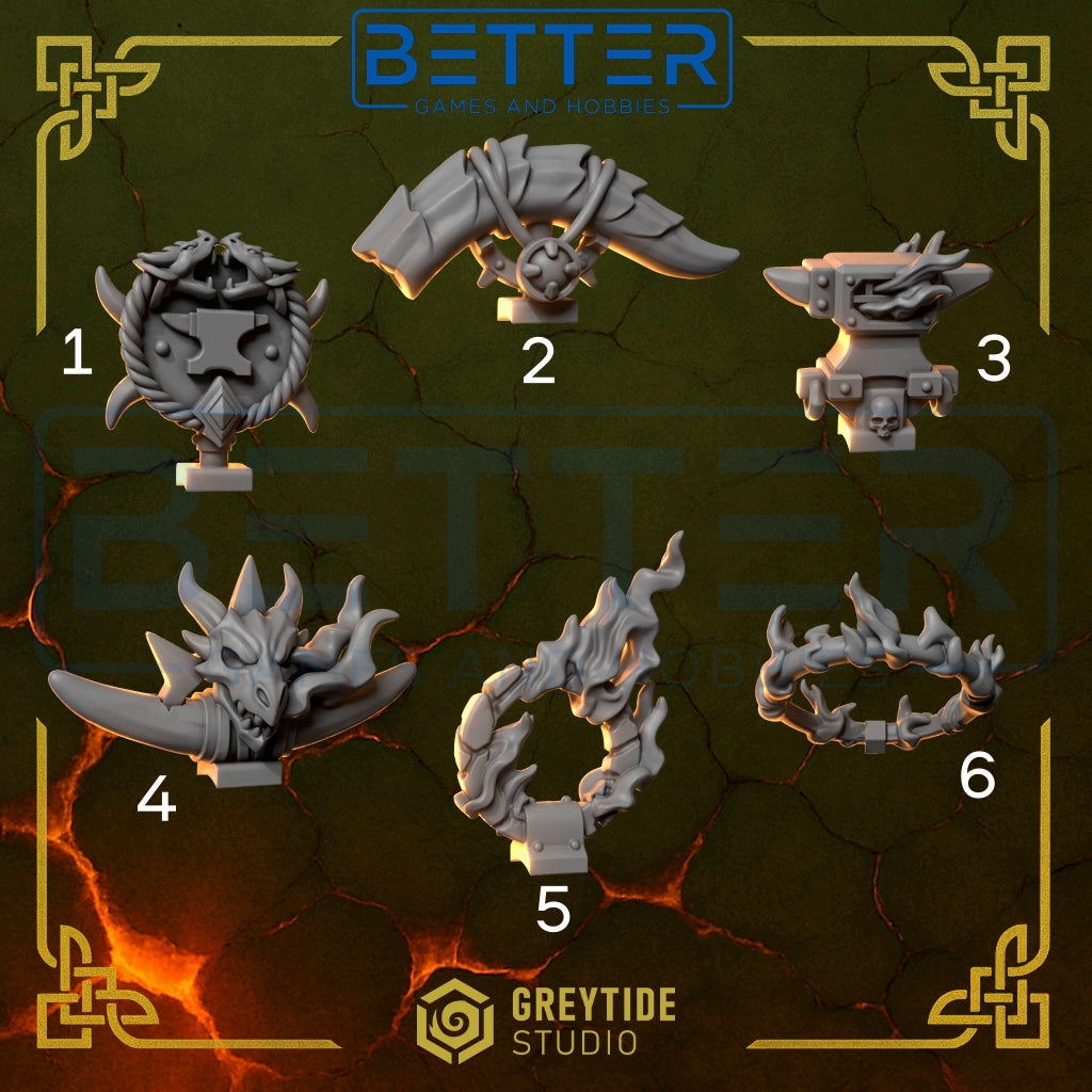 Backpack Decorations - Anvil Wardens for 2nd Born Marines