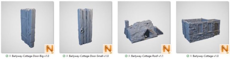 Barlyway Cottage - (28, 15, or 10mm scale) - King and Country