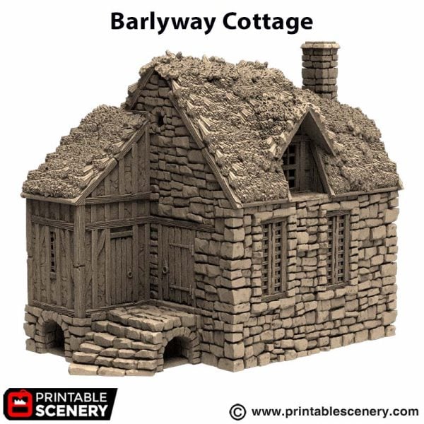 Barlyway Cottage - (28, 15, or 10mm scale) - King and Country