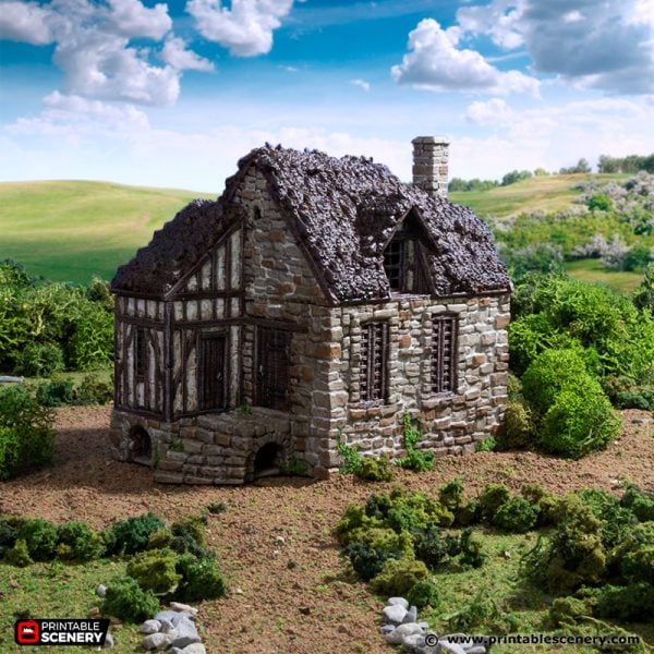 Barlyway Cottage - (28, 15, or 10mm scale) - King and Country