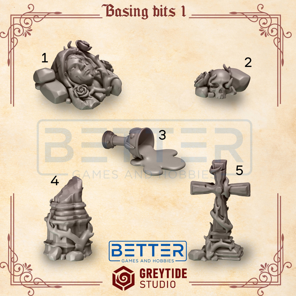 Basing Bits 1 - Crimson Lords for 2nd Born Marines