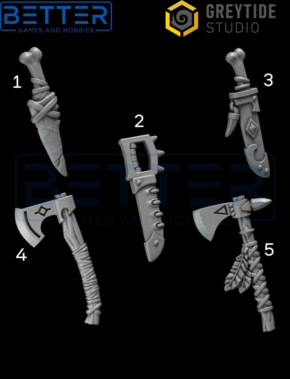 Belt Weapons - Primal Hounds for 2nd Born Marines