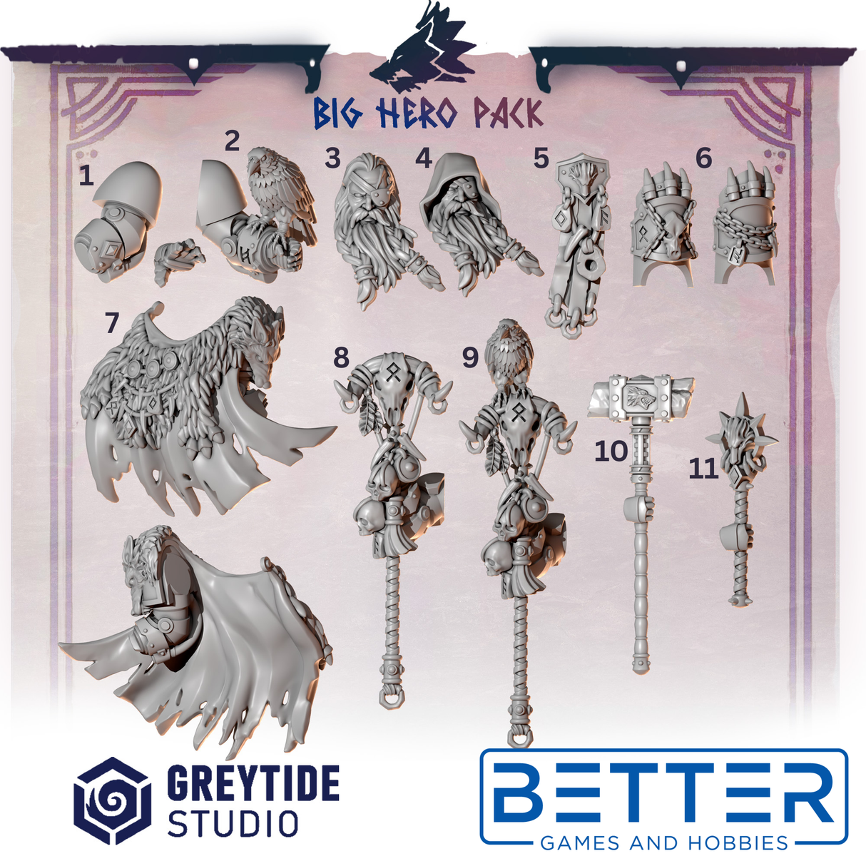 Big Hero Pack - Primal Hounds Conversion parts for New Termis