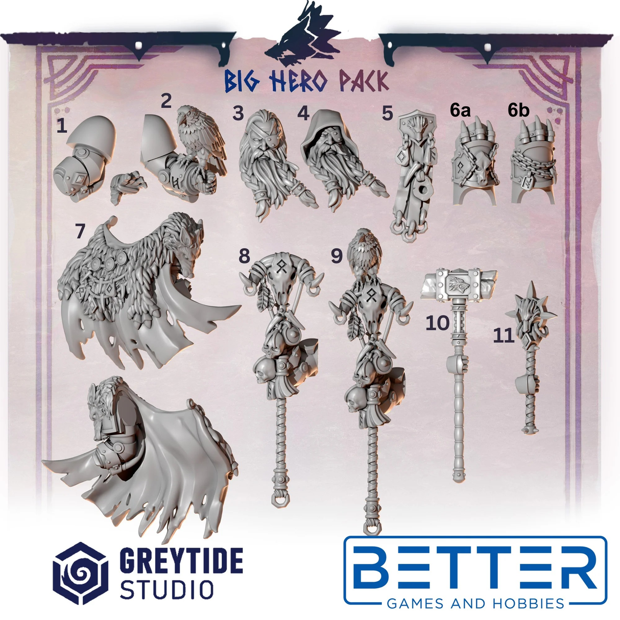 Big Hero Pack - Primal Hounds Conversion parts for New Termis