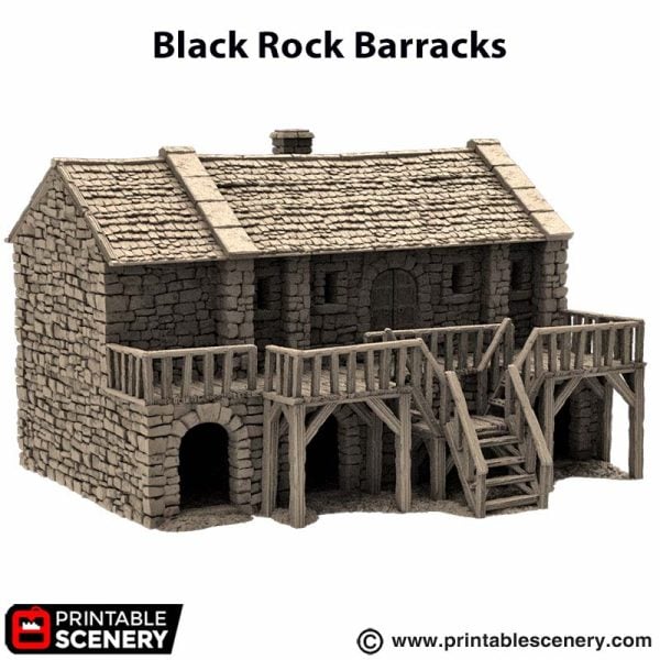 Black Rock Barracks - (28, 15 or 10mm scale) - King and Country