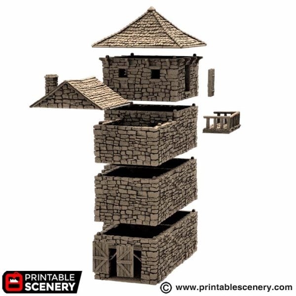 Black Rock Keep - (28, 15 or 10mm scale) - King and Country