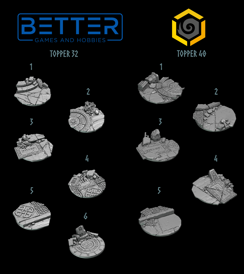 Small Base Toppers - Primal Hounds
