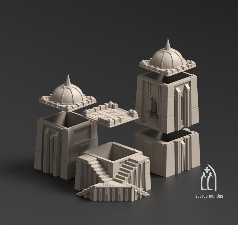 Krotone - Sorcerers Planet, Tabletop terrain for Sci-Fi & Grimdark wargaming