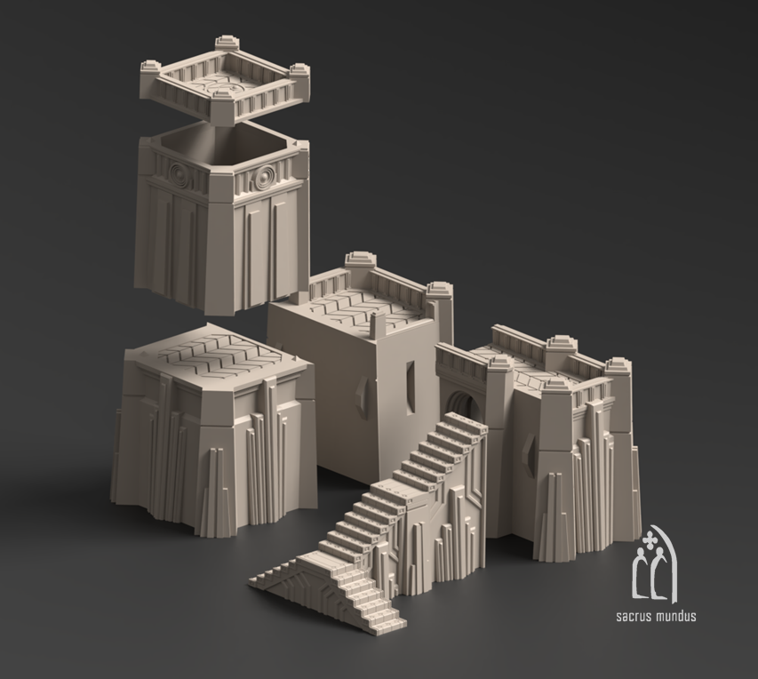 Krotone - Sorcerers Planet, Tabletop terrain for Sci-Fi & Grimdark wargaming