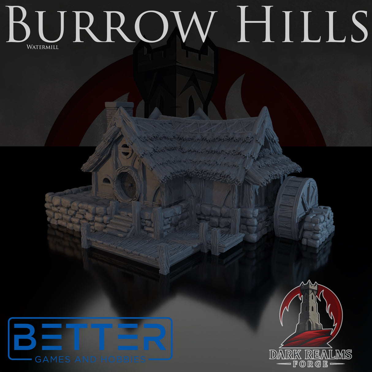 Watermill - Burrow Hills, Halfling village