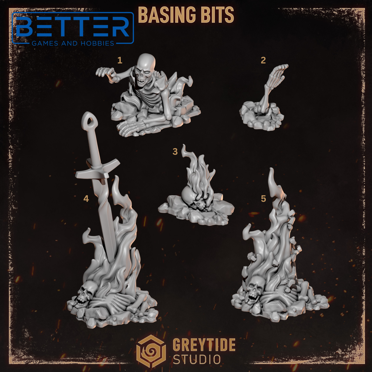 Basing Bits - Cursed Company Conversion parts for Sci-Fi wargaming