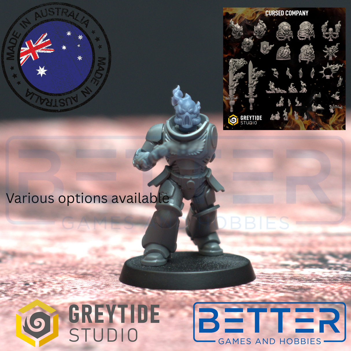 Cursed Company - Conversion parts for sci-fi wargames, 2nd born marine