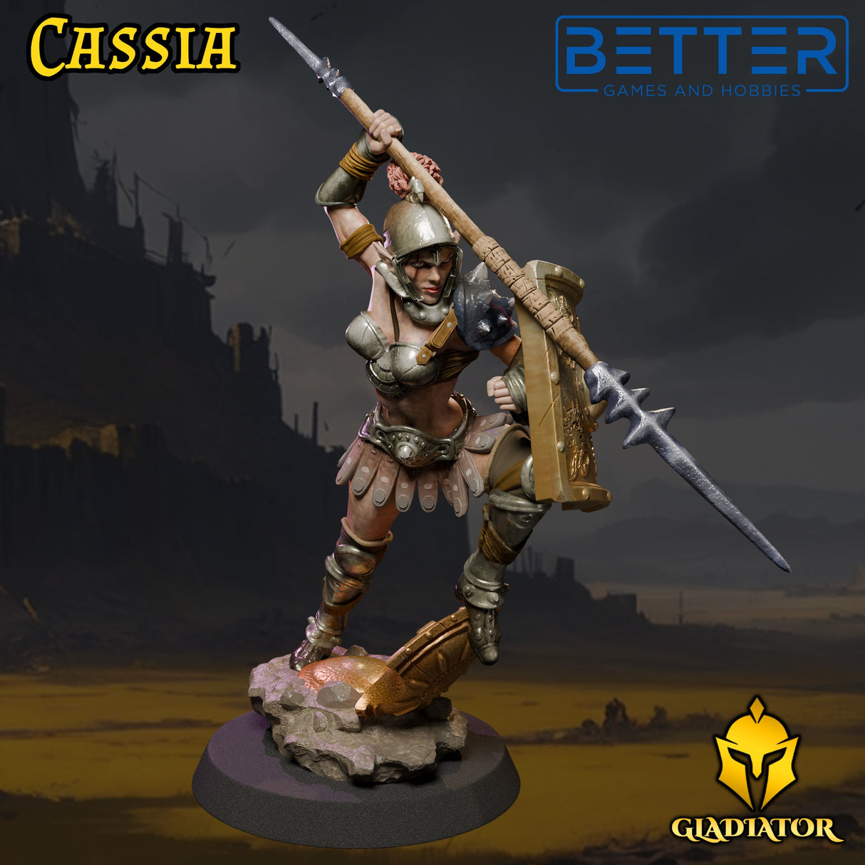 Cassia, the Gladiator, Ladies of the Dark Age, 32 and 75mm
