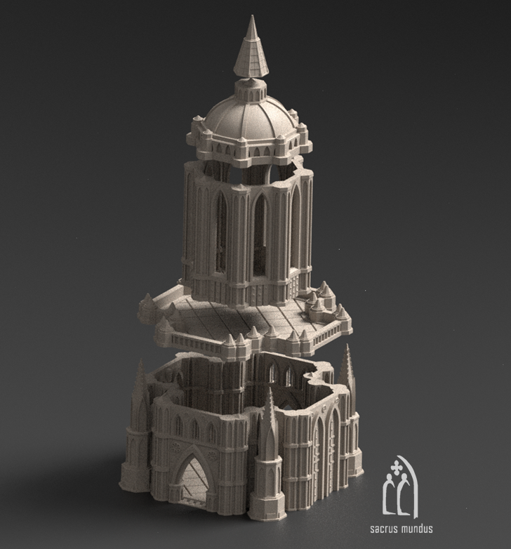 Augusta - Gothic City. Tabletop terrain for Sci-Fi & Grimdark wargaming