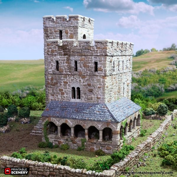 Norman Stone Fort - (28, 15 or 10mm scale) - King and Country