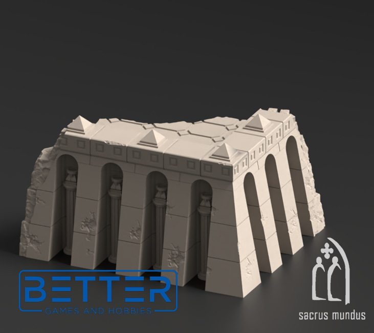 Krotone in flames - Tabletop terrain for Sci-Fi & Grimdark wargaming