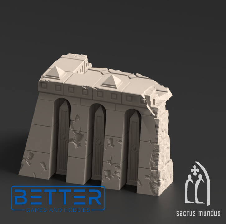 Krotone in flames - Tabletop terrain for Sci-Fi & Grimdark wargaming