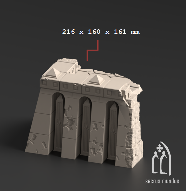 Krotone in flames - Tabletop terrain for Sci-Fi & Grimdark wargaming