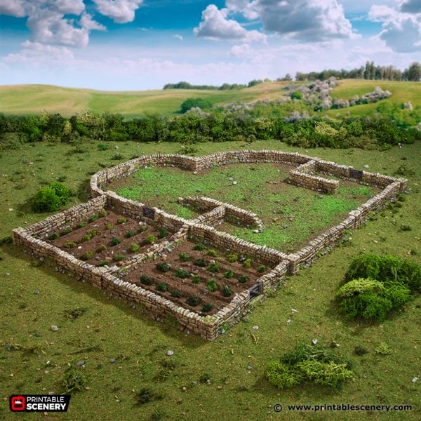 Low Wall set - (28, 15, or 10mm scale) - King and Country