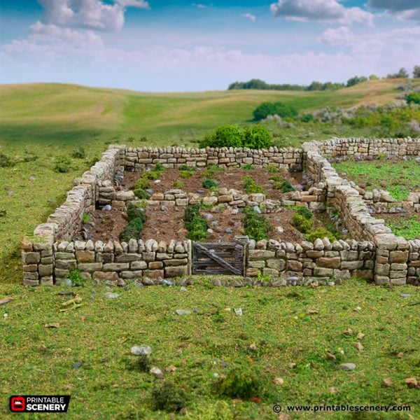 Low Wall set - (28, 15, or 10mm scale) - King and Country