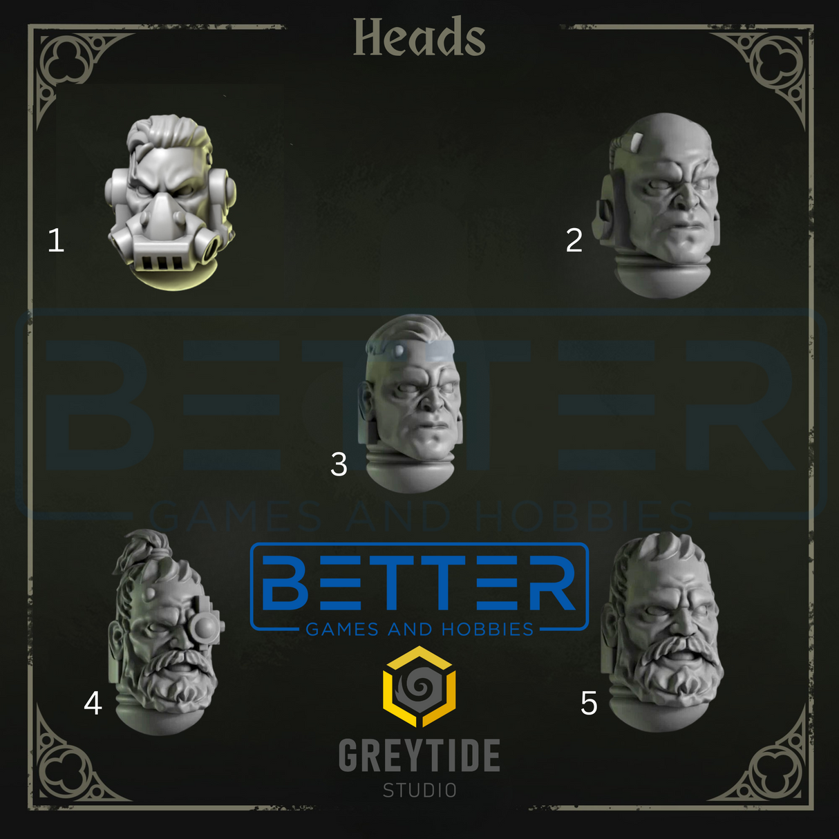 Heads - Eternal Pilgrims for 2nd Born Marines