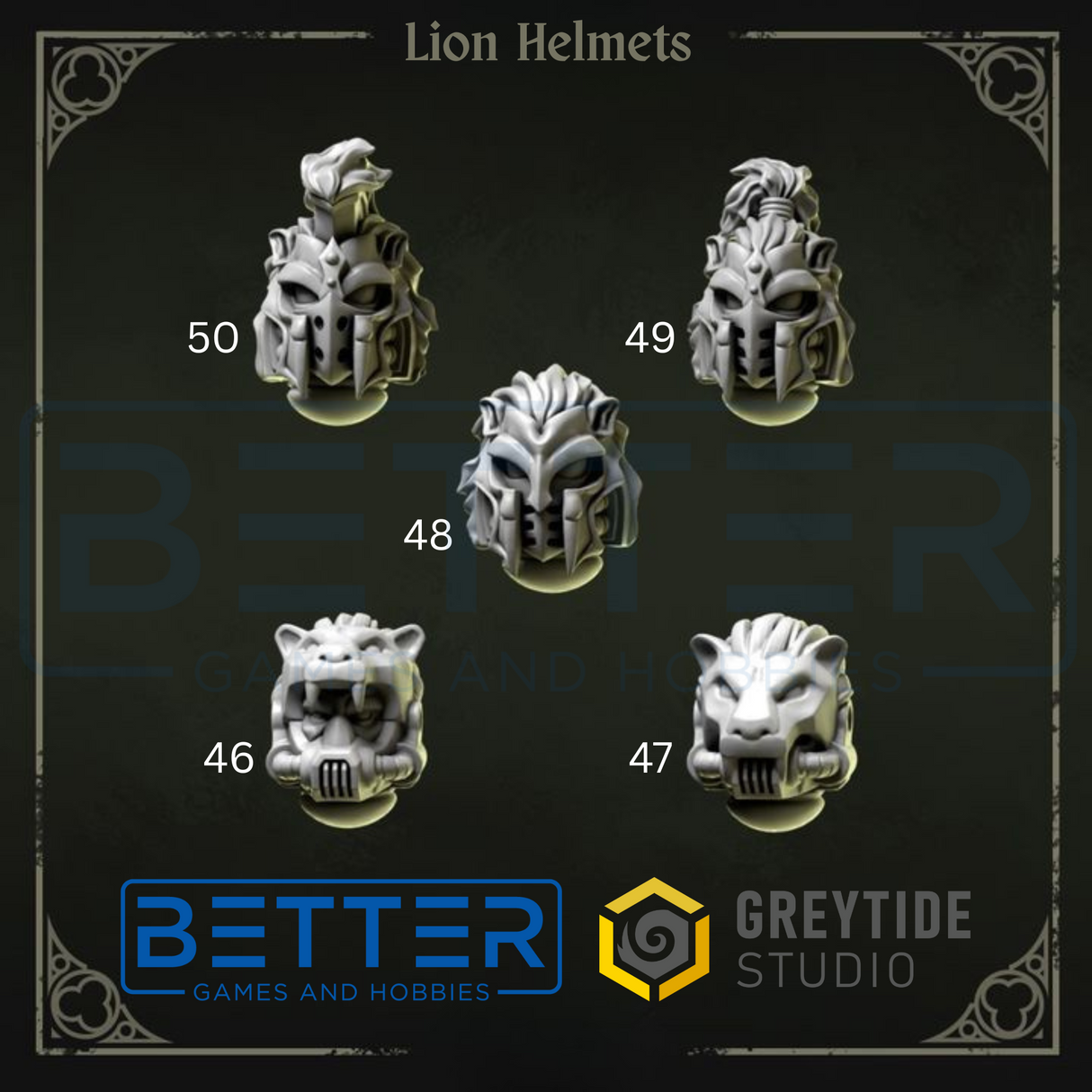 Lion Helmets - Eternal Pilgrims for 2nd Born Marines