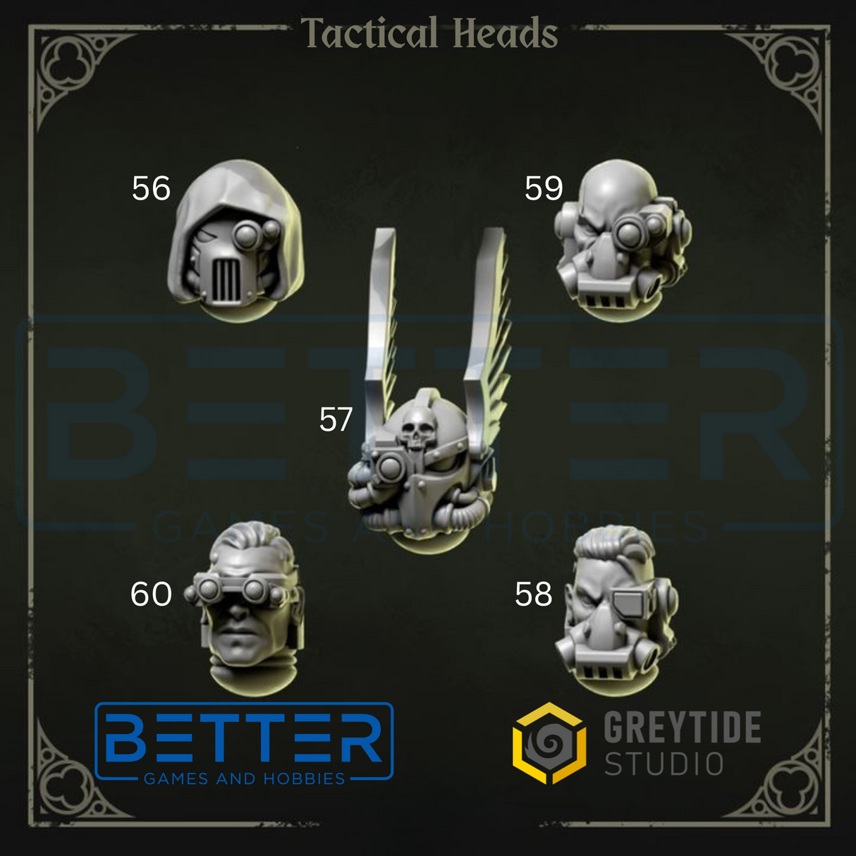 Tactical Heads - Eternal Pilgrim for 2nd Born Marines
