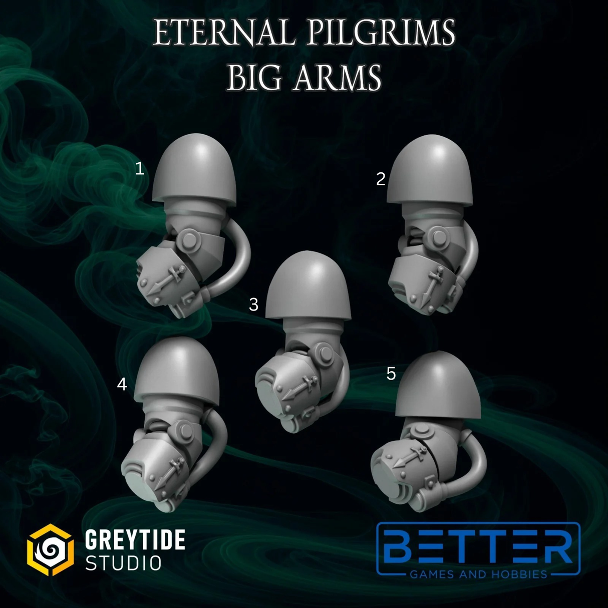 Big Arms - Eternal Pilgrims. Conversion parts for Sci-Fi wargaming, New Termi's