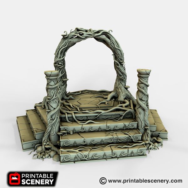 Elven Portal - (28, 15 or 10mm scale) - Wood Elven