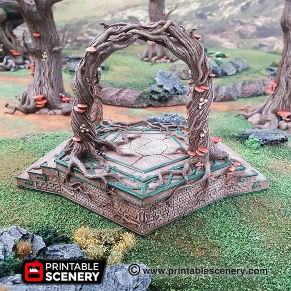 Elven Portal - (28, 15 or 10mm scale) - Wood Elven