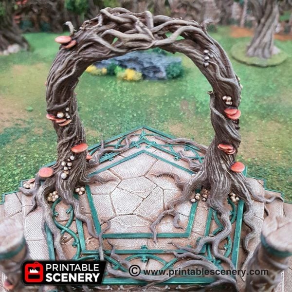 Elven Portal - (28, 15 or 10mm scale) - Wood Elven