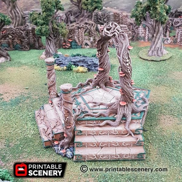 Elven Portal - (28, 15 or 10mm scale) - Wood Elven