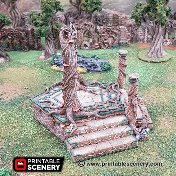 Elven Portal - (28, 15 or 10mm scale) - Wood Elven