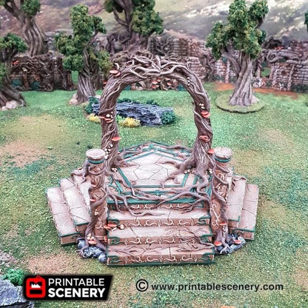 Elven Portal - (28, 15 or 10mm scale) - Wood Elven