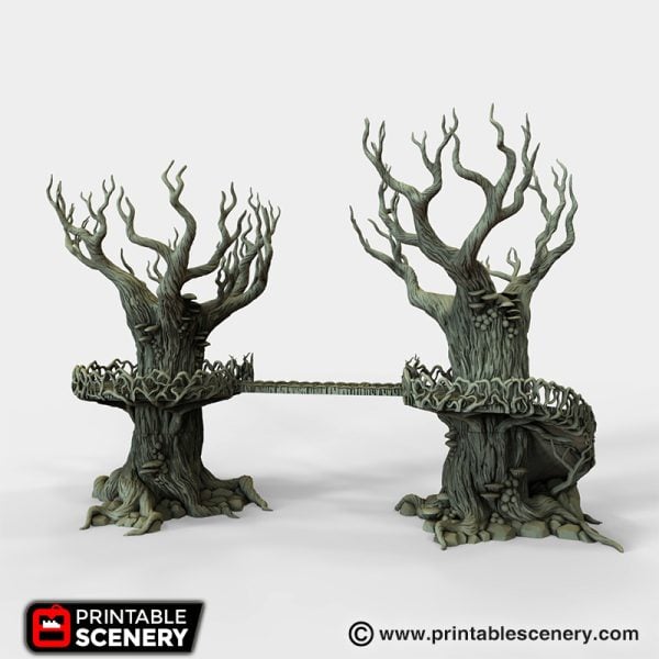 Treetop Walkway - (28, 15 or 10mm scale) - Wood Elven